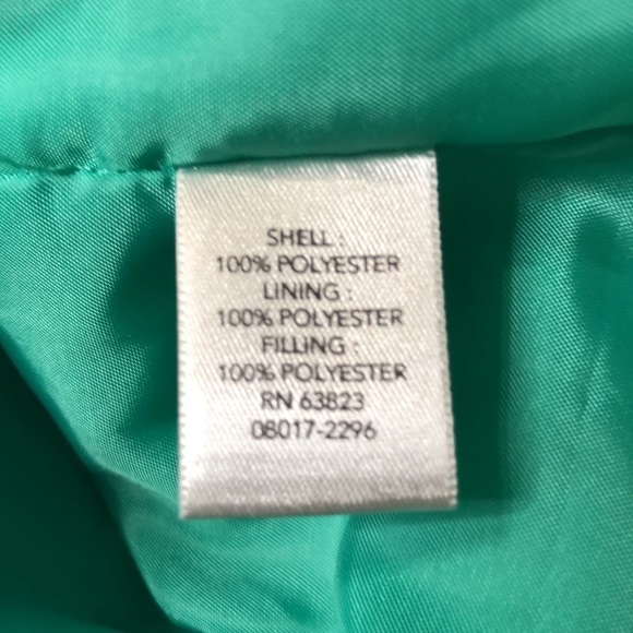 Christopher & BANKS - Seafoam Green Quilted Full Zip Front Vest - Size Medium - Picture 6 of 7